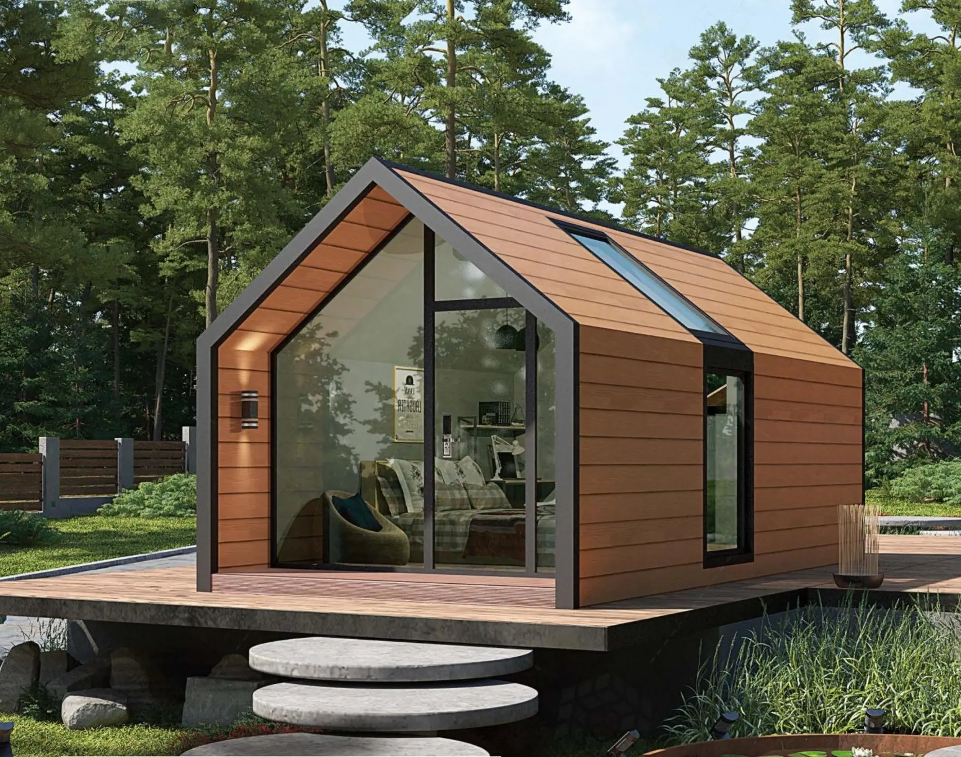 Chalet bois insolite