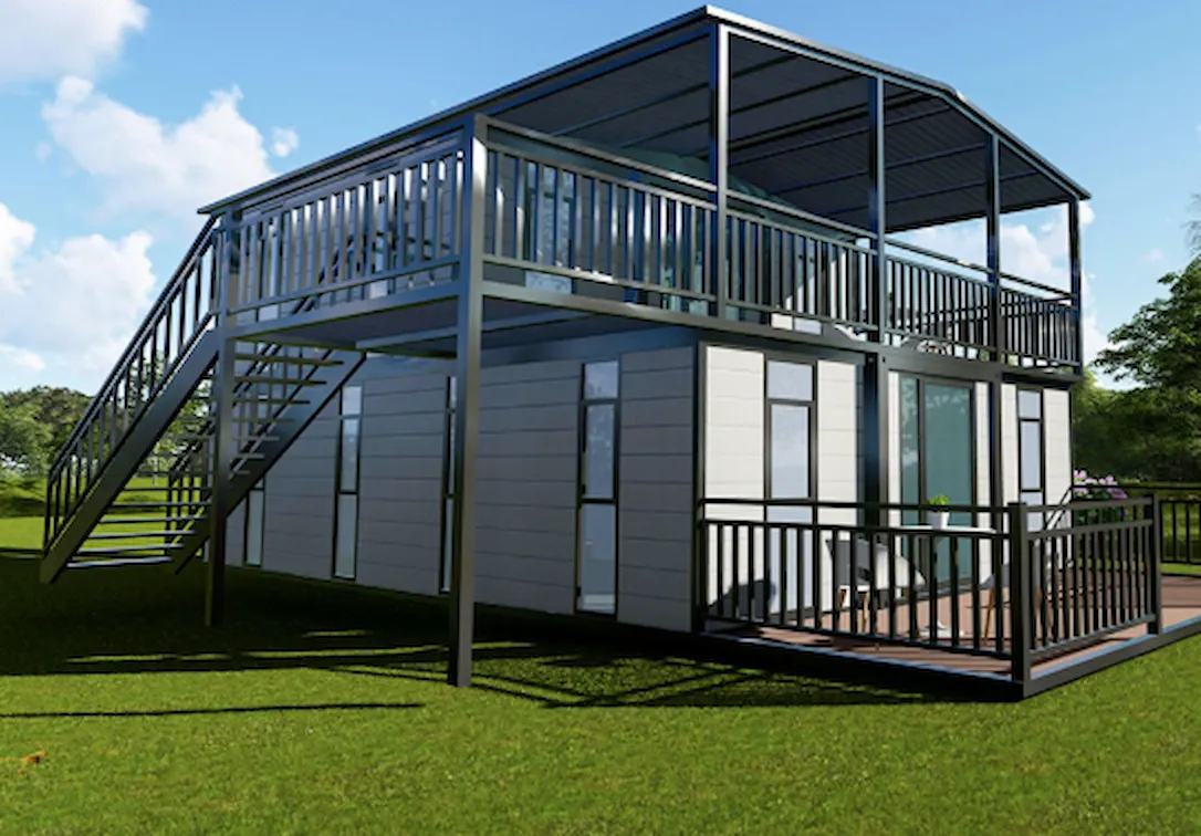 Escalier droit pour maison modulaire