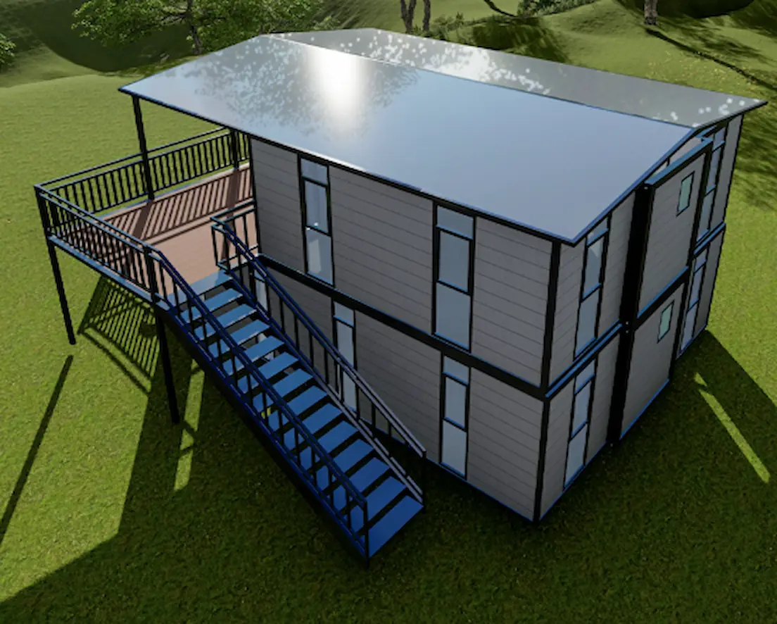 Escalier design pour maison modulaire