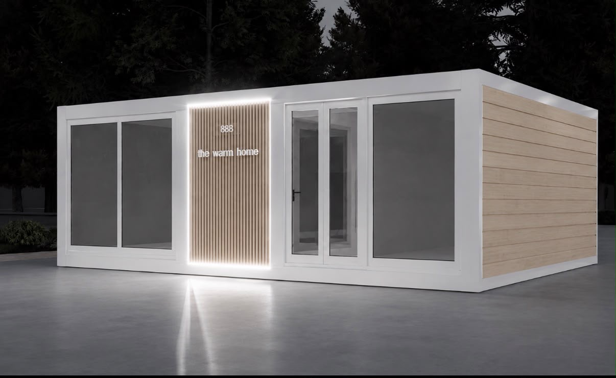 Maison modulaire à toit plat
