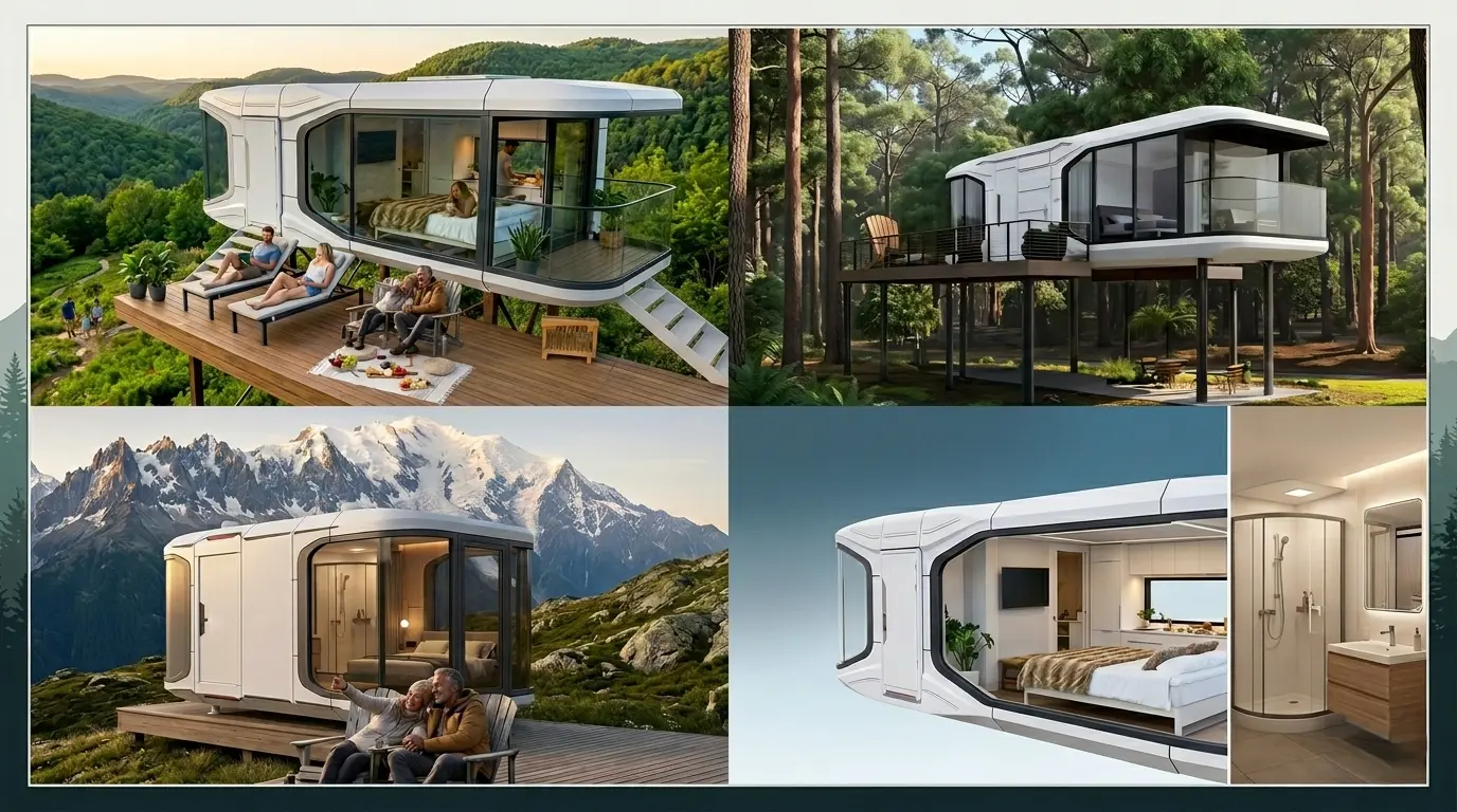 Capsule House rendu 3D