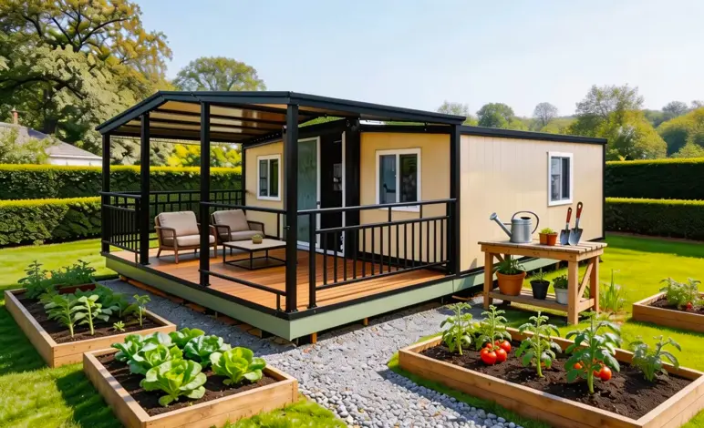 Vue extérieure de la maison 20 FT en situation
