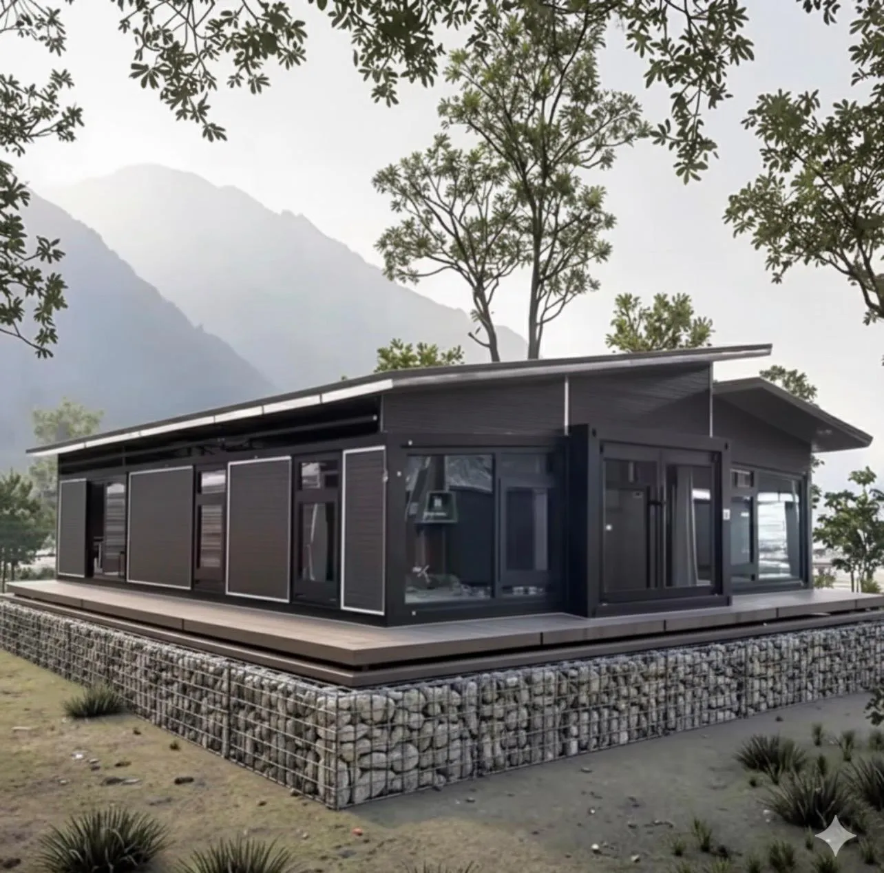 Maison modulaire — extérieur